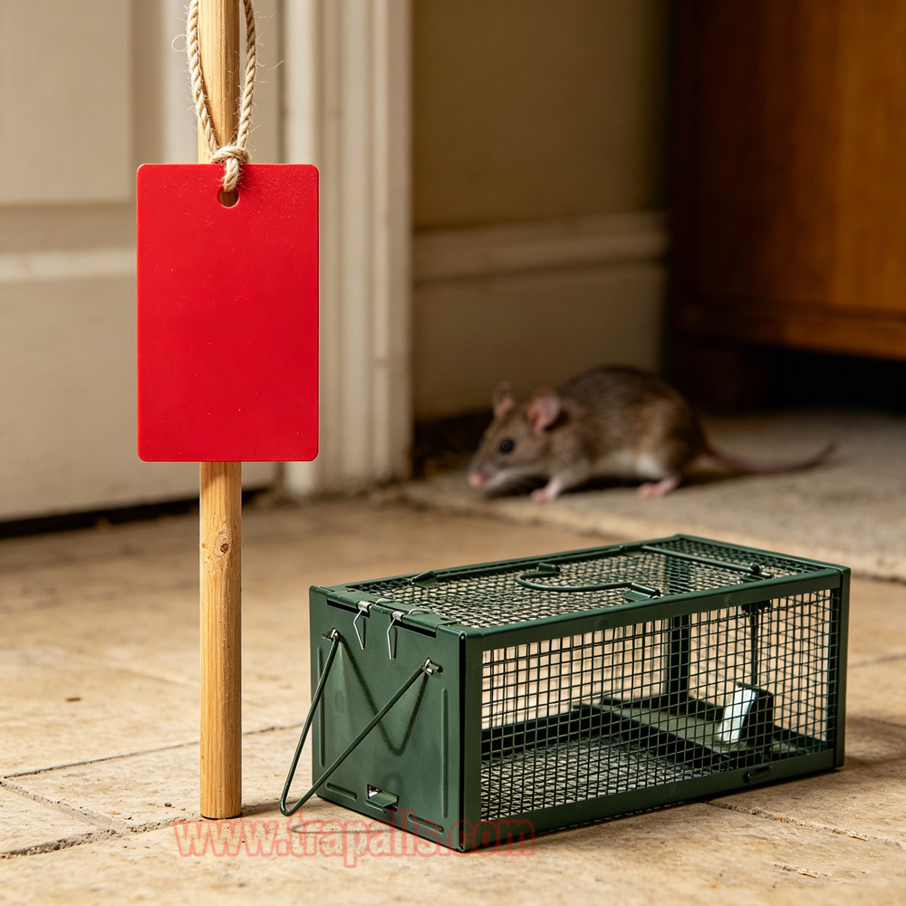 Outdoor Plastic Highly Visible Mark Pest Trap Lines Identify Mouse Bait Stations Trap Markers - Image 12