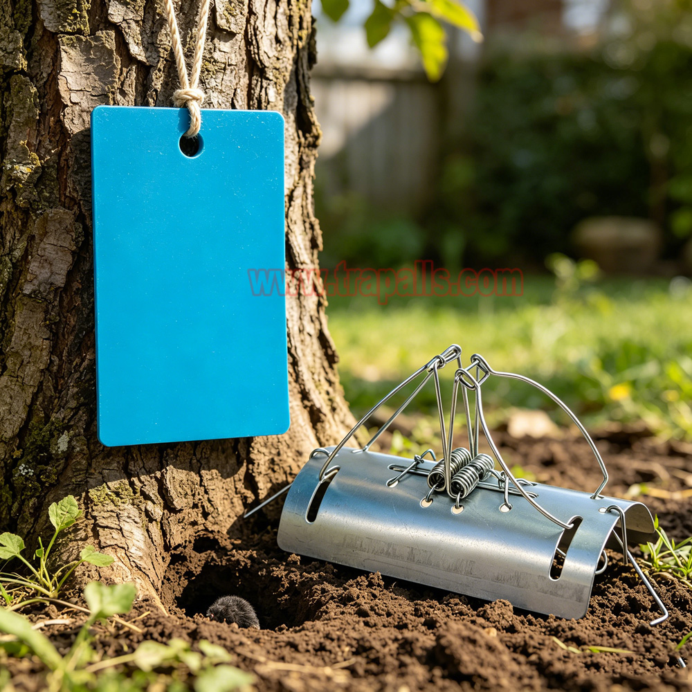 Outdoor Plastic Highly Visible Mark Pest Trap Lines Identify Mouse Bait Stations Trap Markers - Image 7