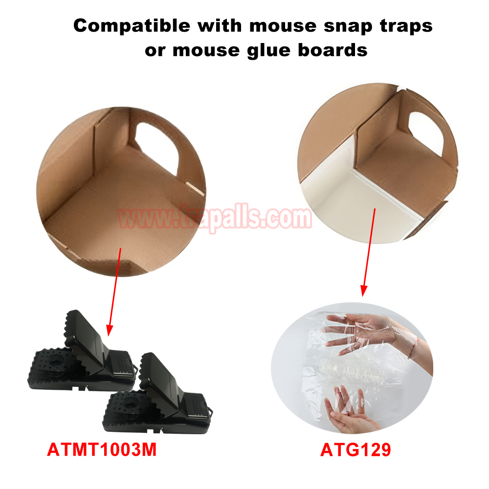 Indoor Warehouse Compatible with Snap Traps Glue Boards Tunnel Rodent Box Cardboard Mouse Bait Station - Image 5