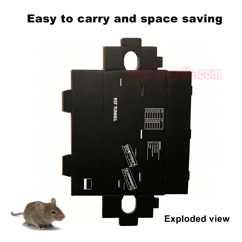 Indoor Warehouse Compatible with Snap Traps Glue Boards Tunnel Rodent Box Cardboard Mouse Bait Station - Image 6