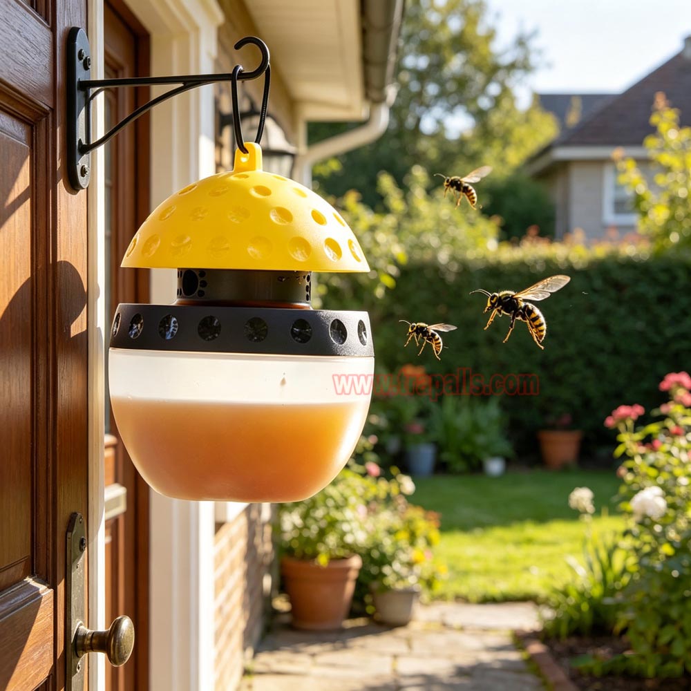 Outdoor Garden Hanging Pest Trap Hornet Control Yellow Jacket Catcher Wasp Trap - Image 14