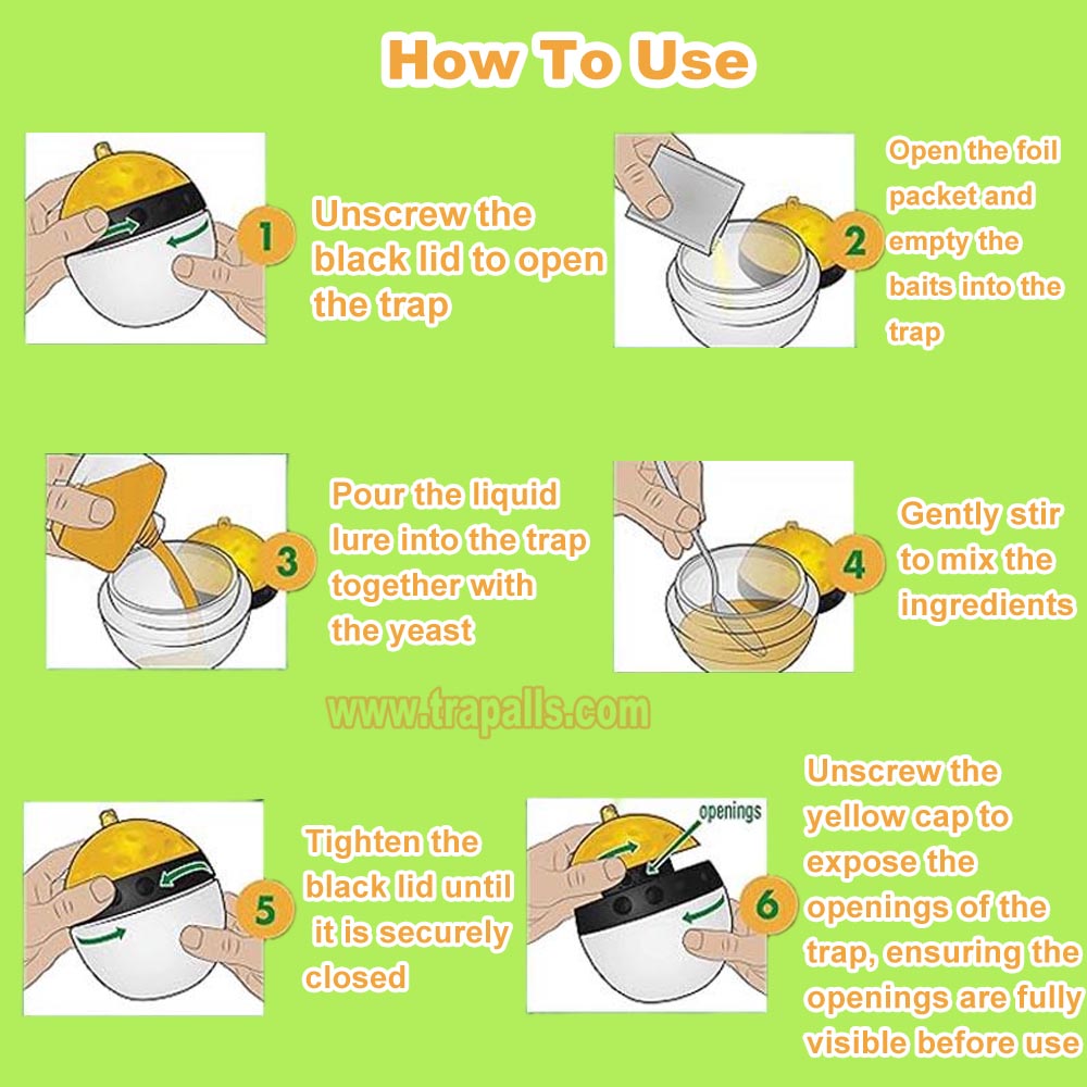 Outdoor Garden Hanging Pest Trap Hornet Control Yellow Jacket Catcher Wasp Trap - Image 4