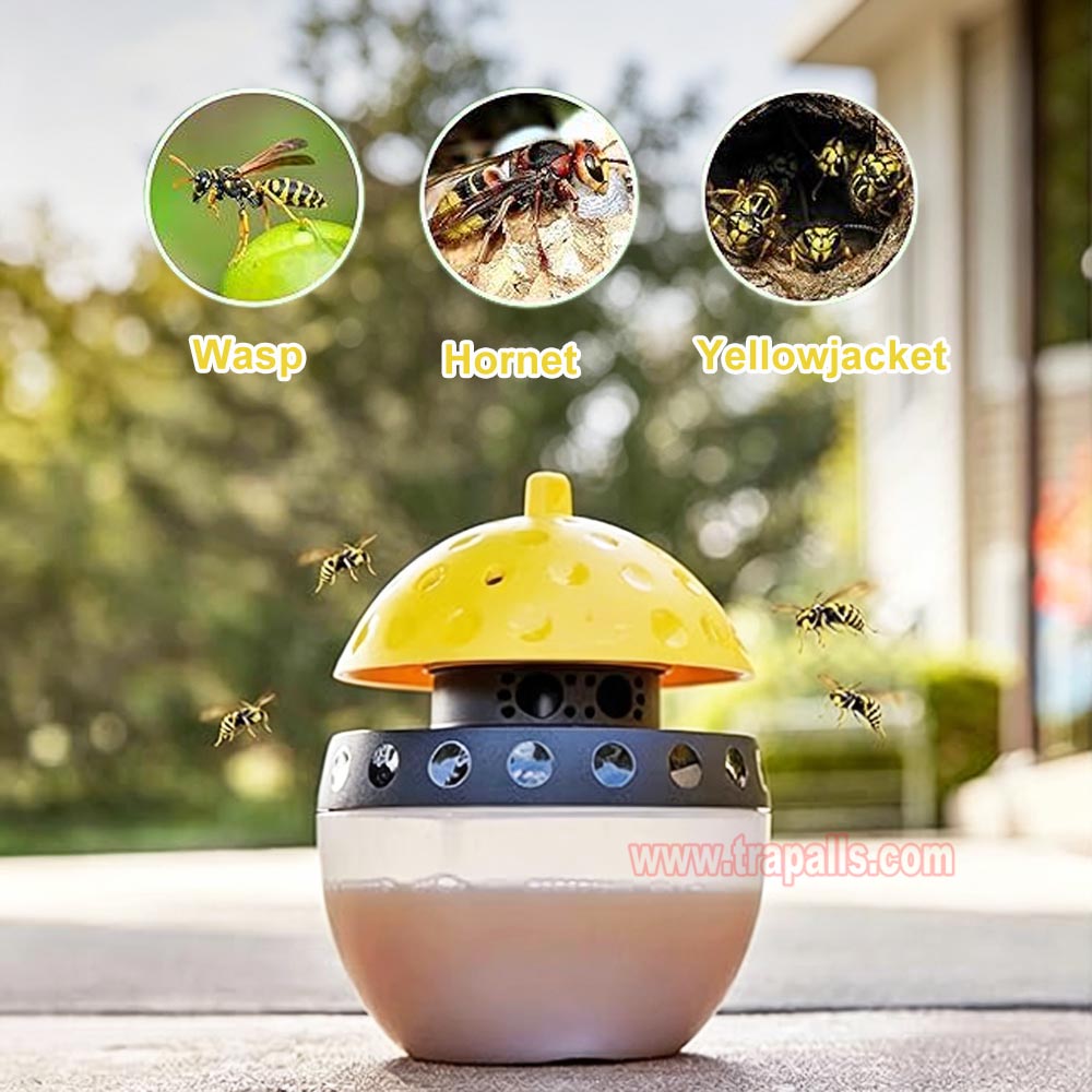 Outdoor Garden Hanging Pest Trap Hornet Control Yellow Jacket Catcher Wasp Trap - Image 5