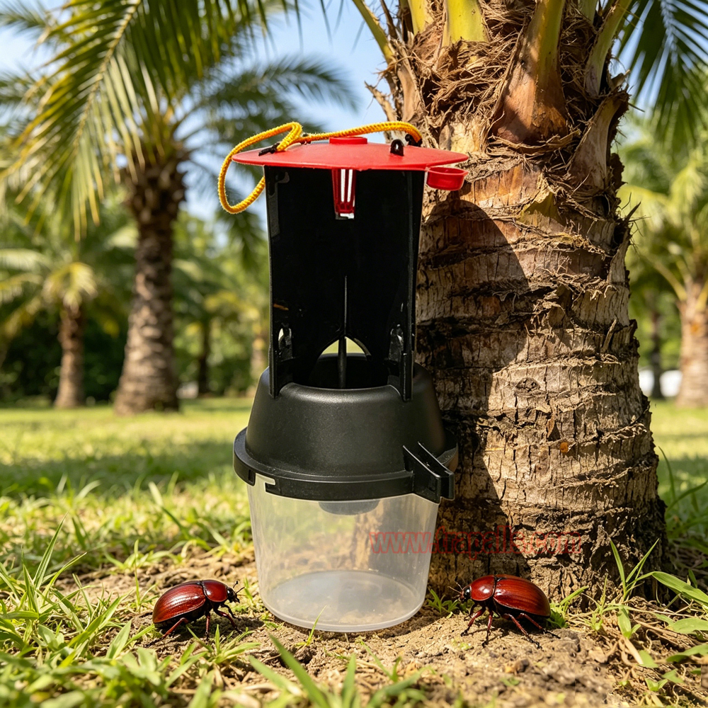 Outdoor Coconut Hanging Funnel Anti Escape Design Pest Control Rhynchophorus Ferrugineus Trap Red Palm Weevil Trap - Image 11