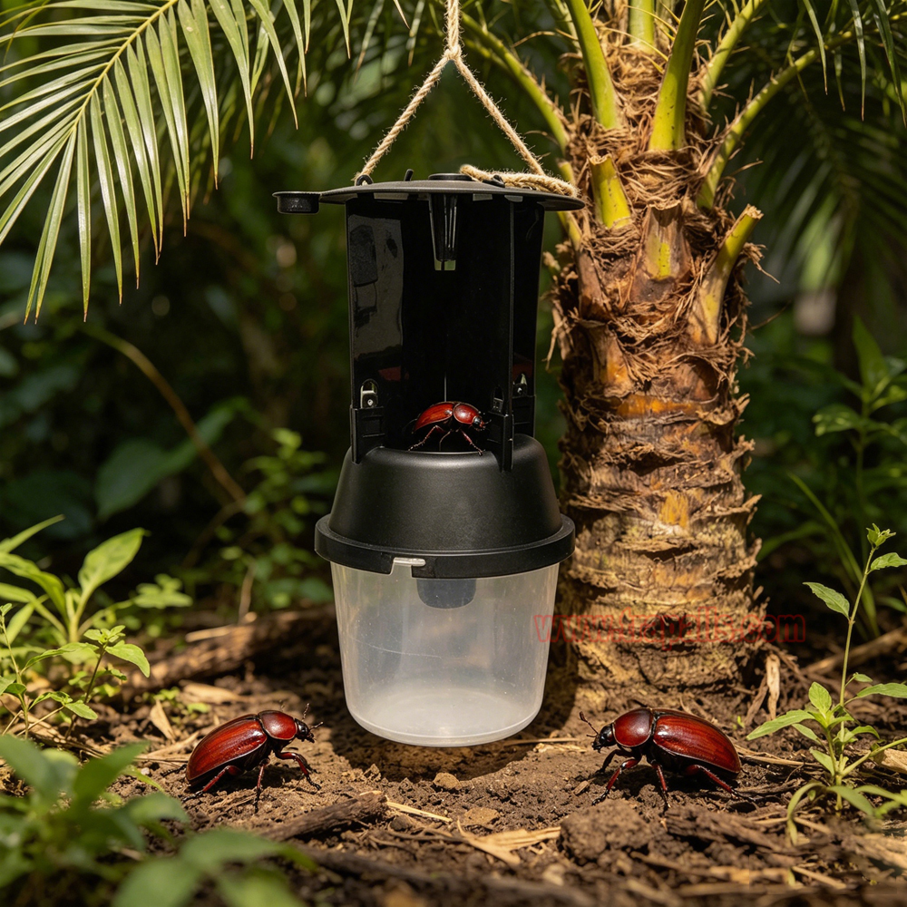 Outdoor Coconut Hanging Funnel Anti Escape Design Pest Control Rhynchophorus Ferrugineus Trap Red Palm Weevil Trap - Image 12