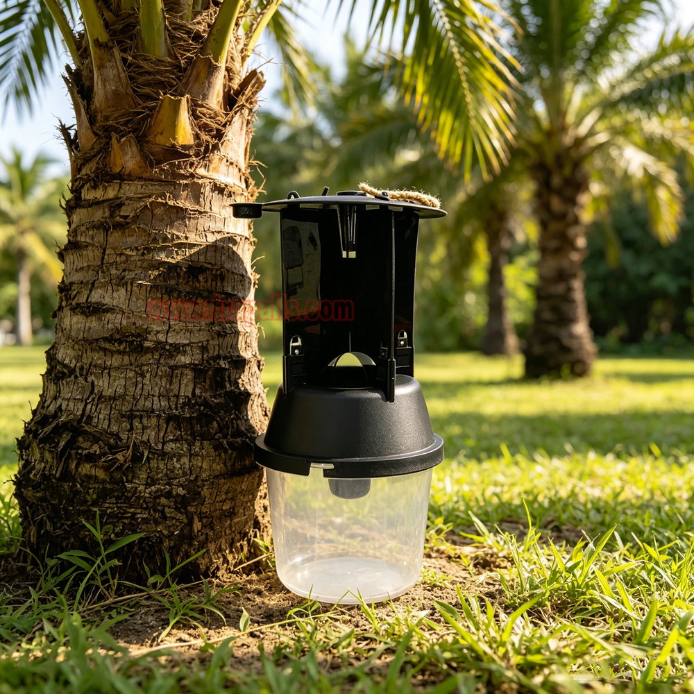 Outdoor Coconut Hanging Funnel Anti Escape Design Pest Control Rhynchophorus Ferrugineus Trap Red Palm Weevil Trap - Image 10