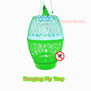 Outdoor Garden Reusable Escape-Proof Funnel Fly Catcher with Bait Tray Hanging Fly Trap Cage - Image 8