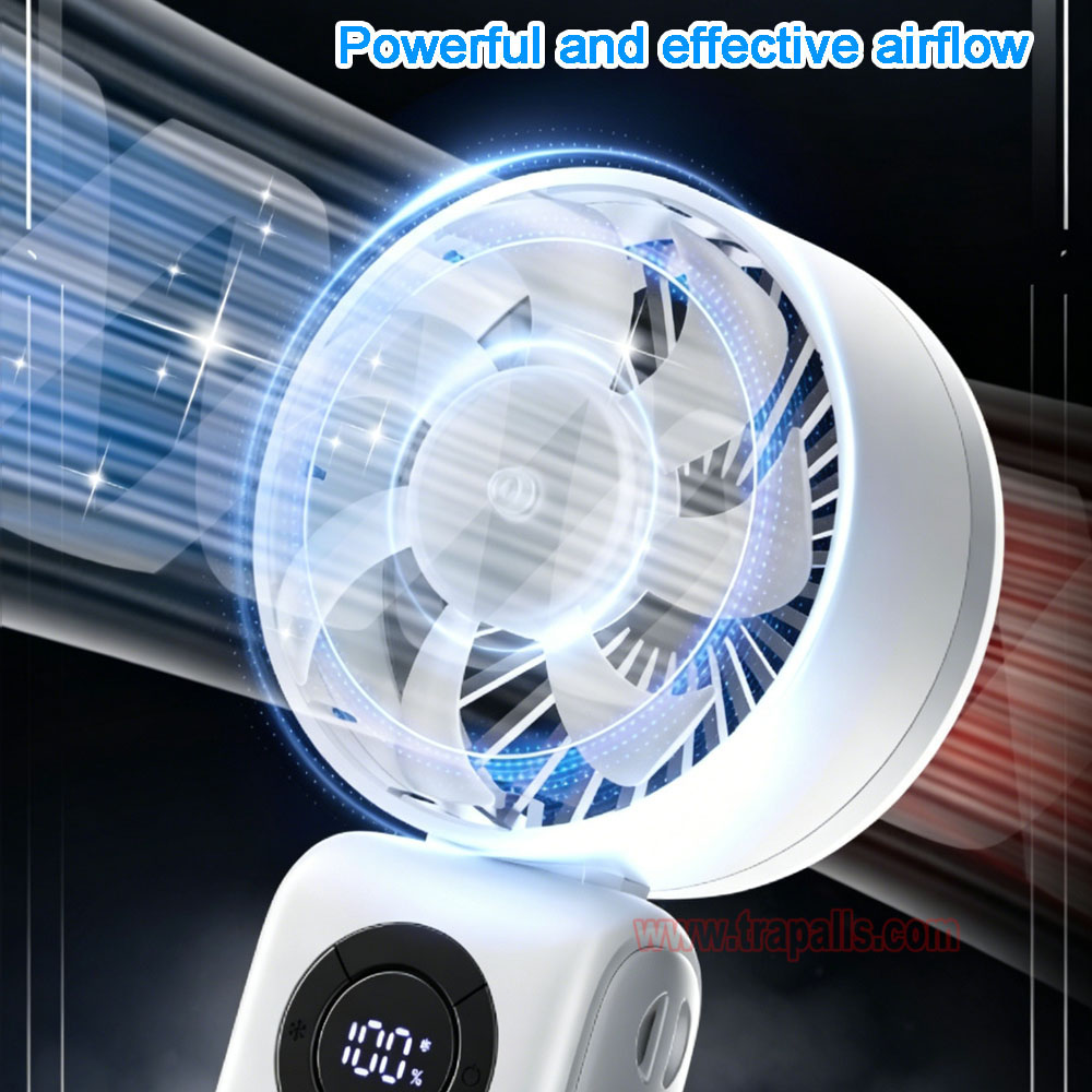 Outdoor Travel Rechargeable 3-Second Fast Cooling Portable Semiconductor Cooling Fan with Ice Compress - Image 12