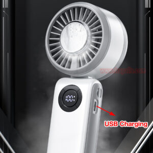Outdoor Travel Rechargeable 3-Second Fast Cooling Portable Semiconductor Cooling Fan with Ice Compress - Image 14
