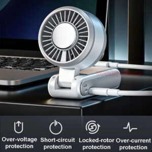 Outdoor Travel Rechargeable 3-Second Fast Cooling Portable Semiconductor Cooling Fan with Ice Compress - Image 6