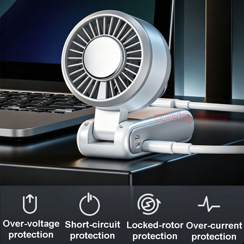 Outdoor Travel Rechargeable 3-Second Fast Cooling Portable Semiconductor Cooling Fan with Ice Compress - Image 6