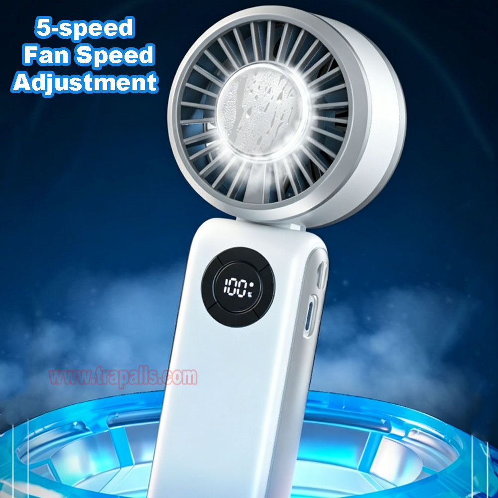 Outdoor Travel Rechargeable 3-Second Fast Cooling Portable Semiconductor Cooling Fan with Ice Compress - Image 7