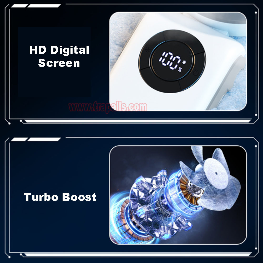 Outdoor Travel Rechargeable 3-Second Fast Cooling Portable Semiconductor Cooling Fan with Ice Compress - Image 8