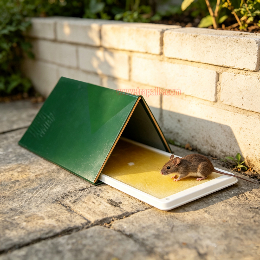 Outdoor Warehouse Rodent Control Triangular Tunnel Mouse Trap Cover High-tack Rodent Glue Board Mouse Trap - Image 12