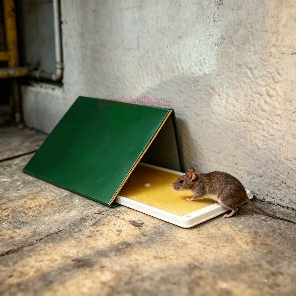Outdoor Warehouse Rodent Control Triangular Tunnel Mouse Trap Cover High-tack Rodent Glue Board Mouse Trap - Image 13