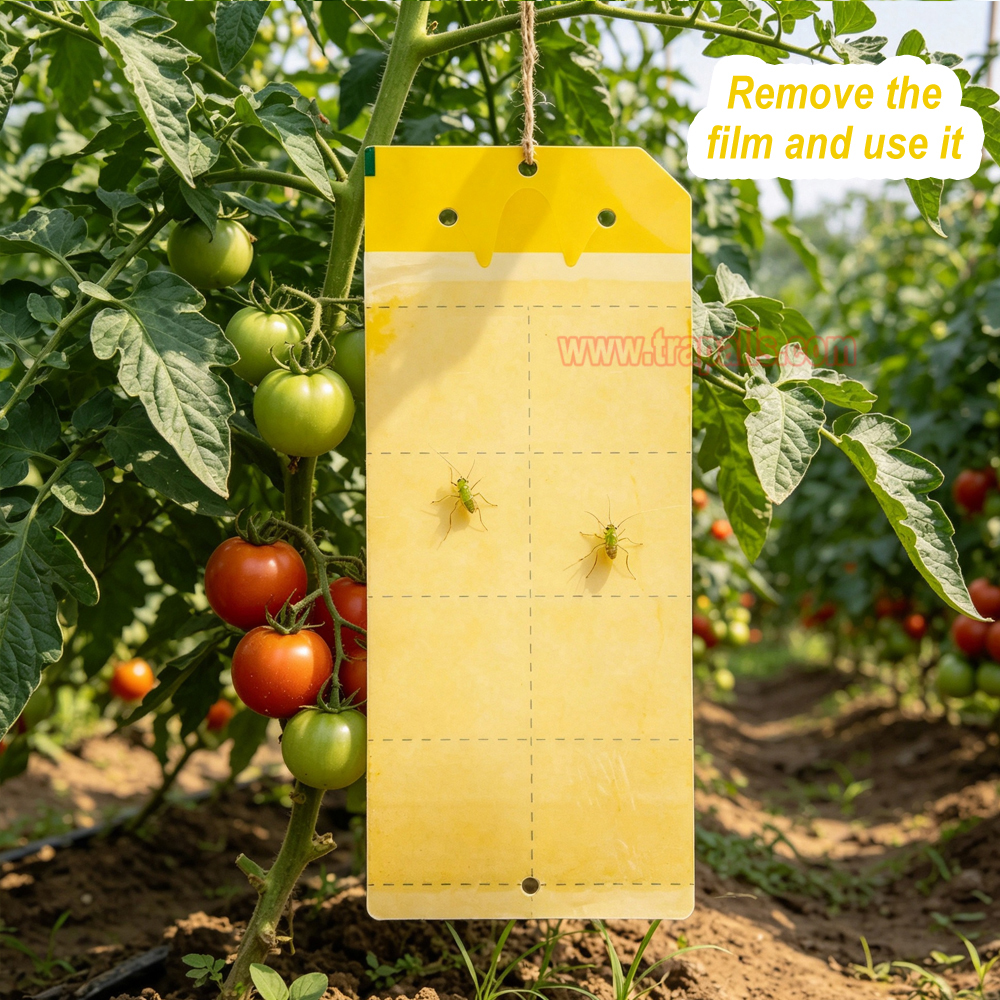Greenhouse Orchard Double-Sided Waterproof Adhesive Aphid Trap Sticky Glue Pest Board Trap - Image 12