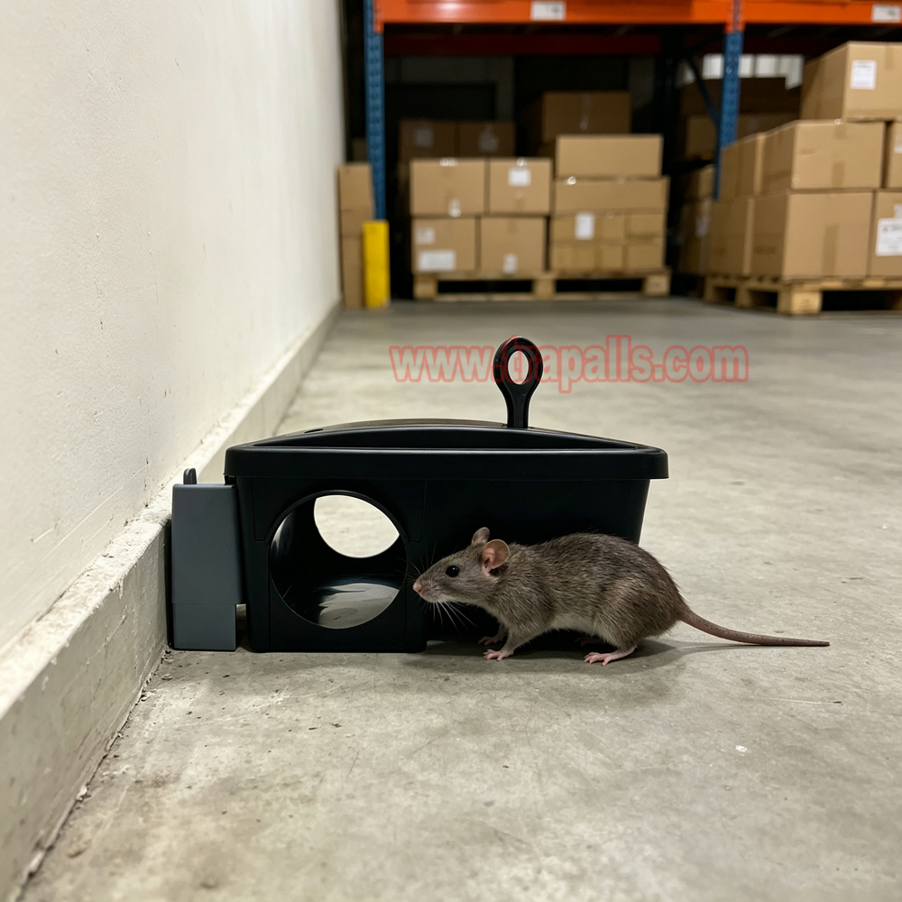 Indoor Warehouse Reusable Dual-Entry Mouse Trap Box Lockable Rodent Control Trap Mouse Bait Station - Image 15