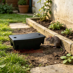 Indoor Warehouse Reusable Dual-Entry Mouse Trap Box Lockable Rodent Control Trap Mouse Bait Station - Image 16