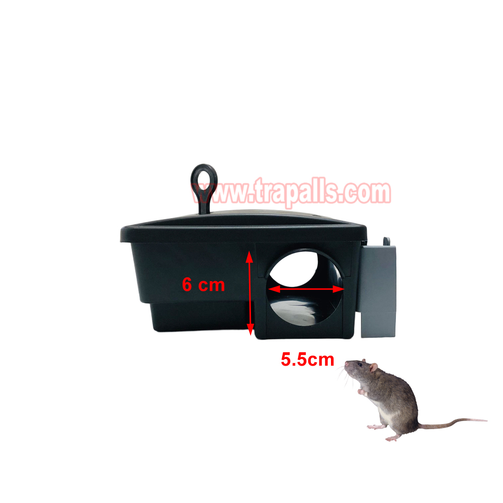 Indoor Warehouse Reusable Dual-Entry Mouse Trap Box Lockable Rodent Control Trap Mouse Bait Station - Image 5