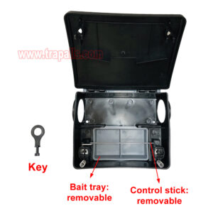 Indoor Warehouse Reusable Dual-Entry Mouse Trap Box Lockable Rodent Control Trap Mouse Bait Station - Image 9