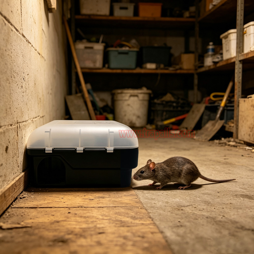 Indoor Warehouse Dual-Entry Rodent Trap Box Lockable Compatible with Mouse Snap Traps Mouse Bait Station - Image 12