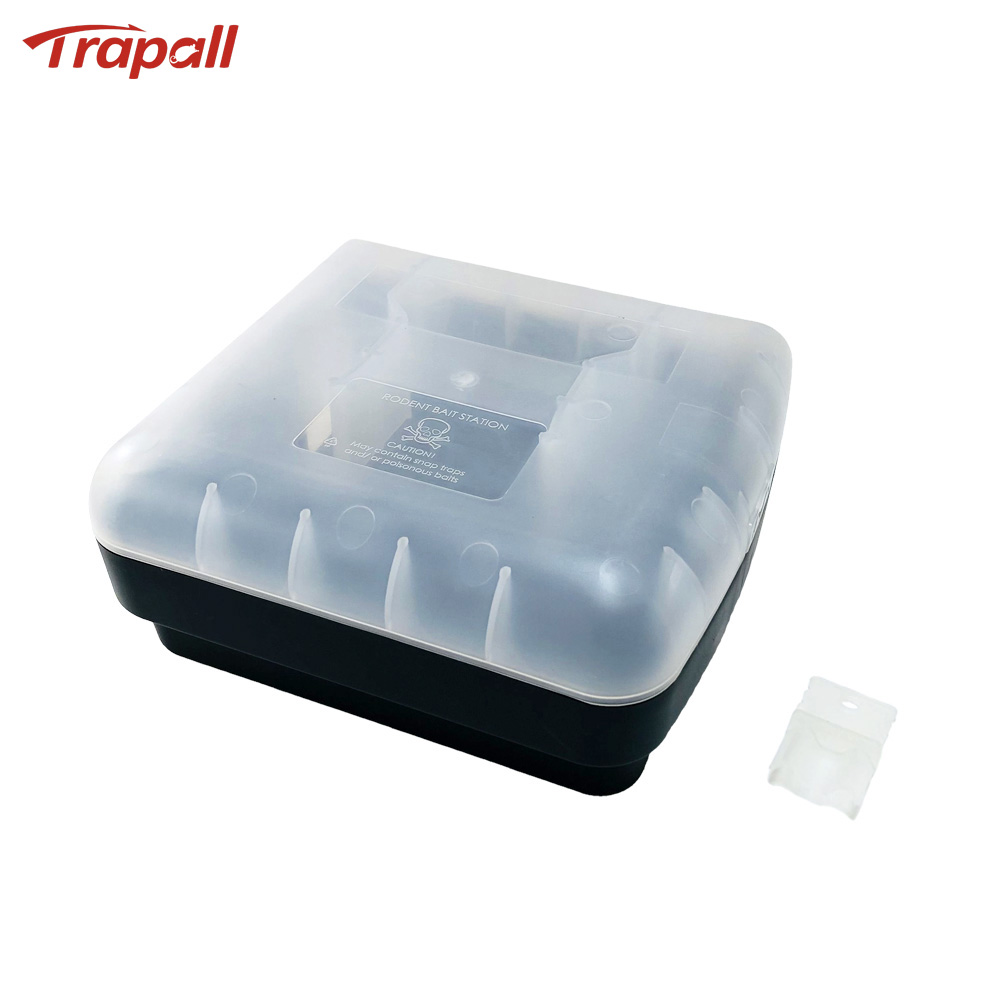 Indoor Warehouse Dual-Entry Rodent Trap Box Lockable Compatible with Mouse Snap Traps Mouse Bait Station