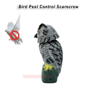 Outdoor Courtyard Realistic Rotating Owl Decoy Wind-Powered Pigeon Scarecrow 360° Rotating Head Bird Repeller Owl Bird Deterrent - Image 4