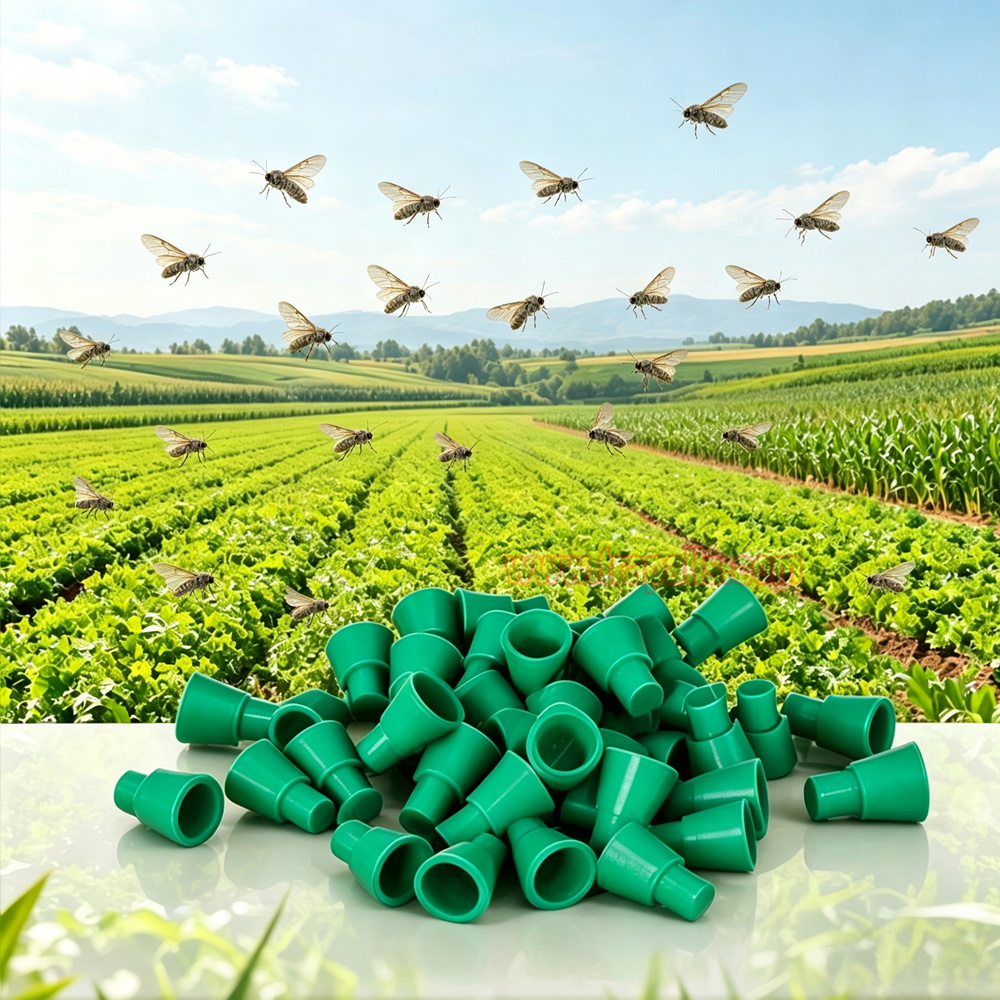 Organic Farming Compatible Rubber Stopper Slow-Release Dispenser for Tomato Leaf Miner Tuta Absoluta Pheromone Lure - Image 15