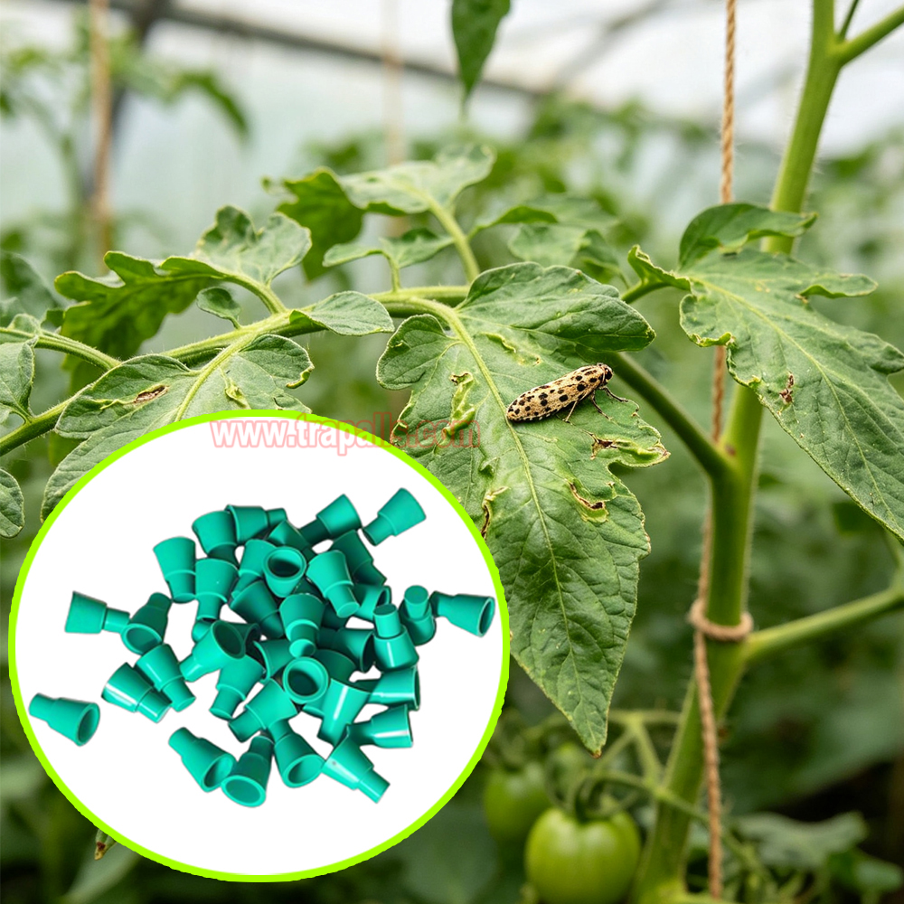 Organic Farming Compatible Rubber Stopper Slow-Release Dispenser for Tomato Leaf Miner Tuta Absoluta Pheromone Lure - Image 4