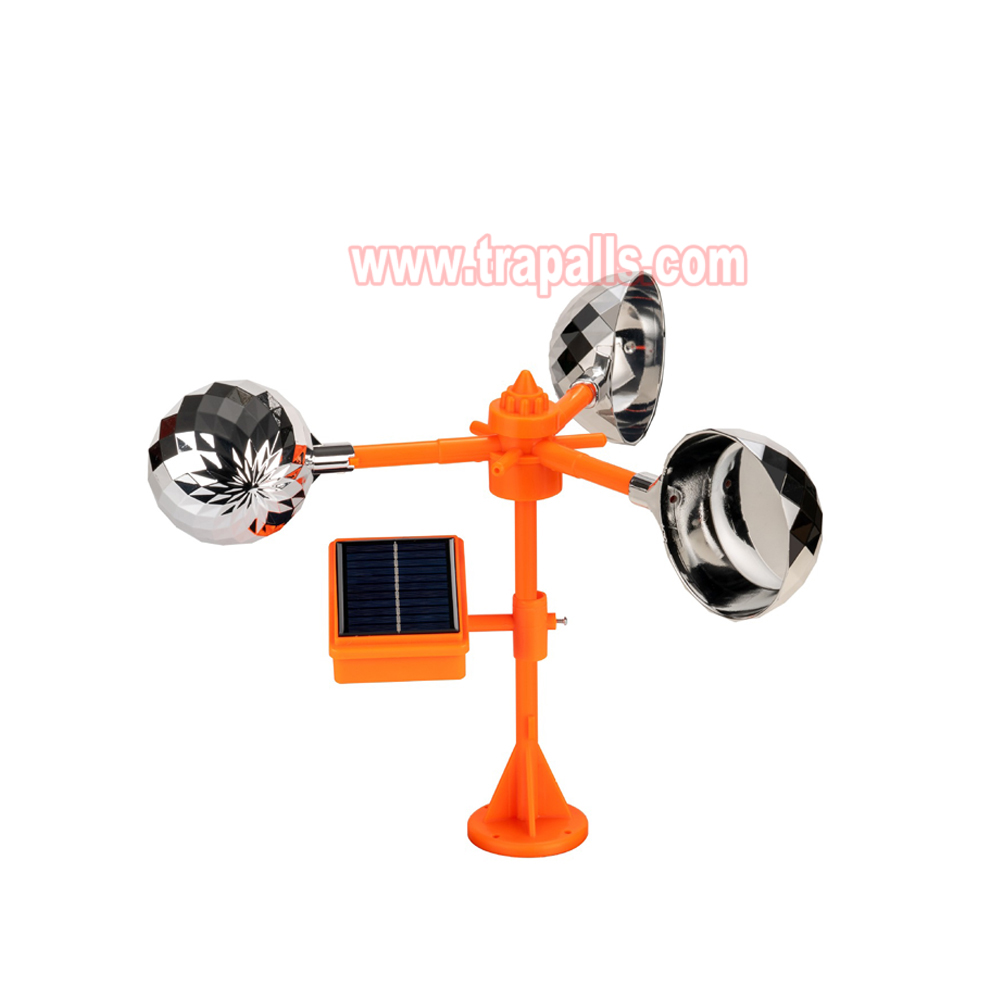 Outdoor Boat Keep Pigeon Away Bird Spinning Deterrent Device 360°Reflective Solar Bird Repeller - Image 2