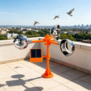Outdoor Boat Keep Pigeon Away Bird Spinning Deterrent Device 360°Reflective Solar Bird Repeller - Image 11