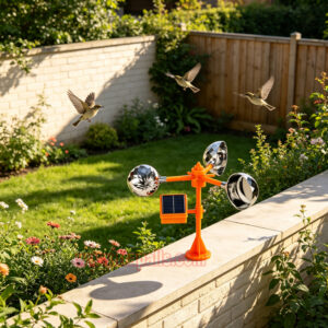 Outdoor Boat Keep Pigeon Away Bird Spinning Deterrent Device 360°Reflective Solar Bird Repeller - Image 12