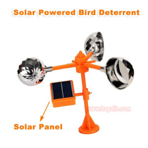 Outdoor Boat Keep Pigeon Away Bird Spinning Deterrent Device 360°Reflective Solar Bird Repeller - Image 5
