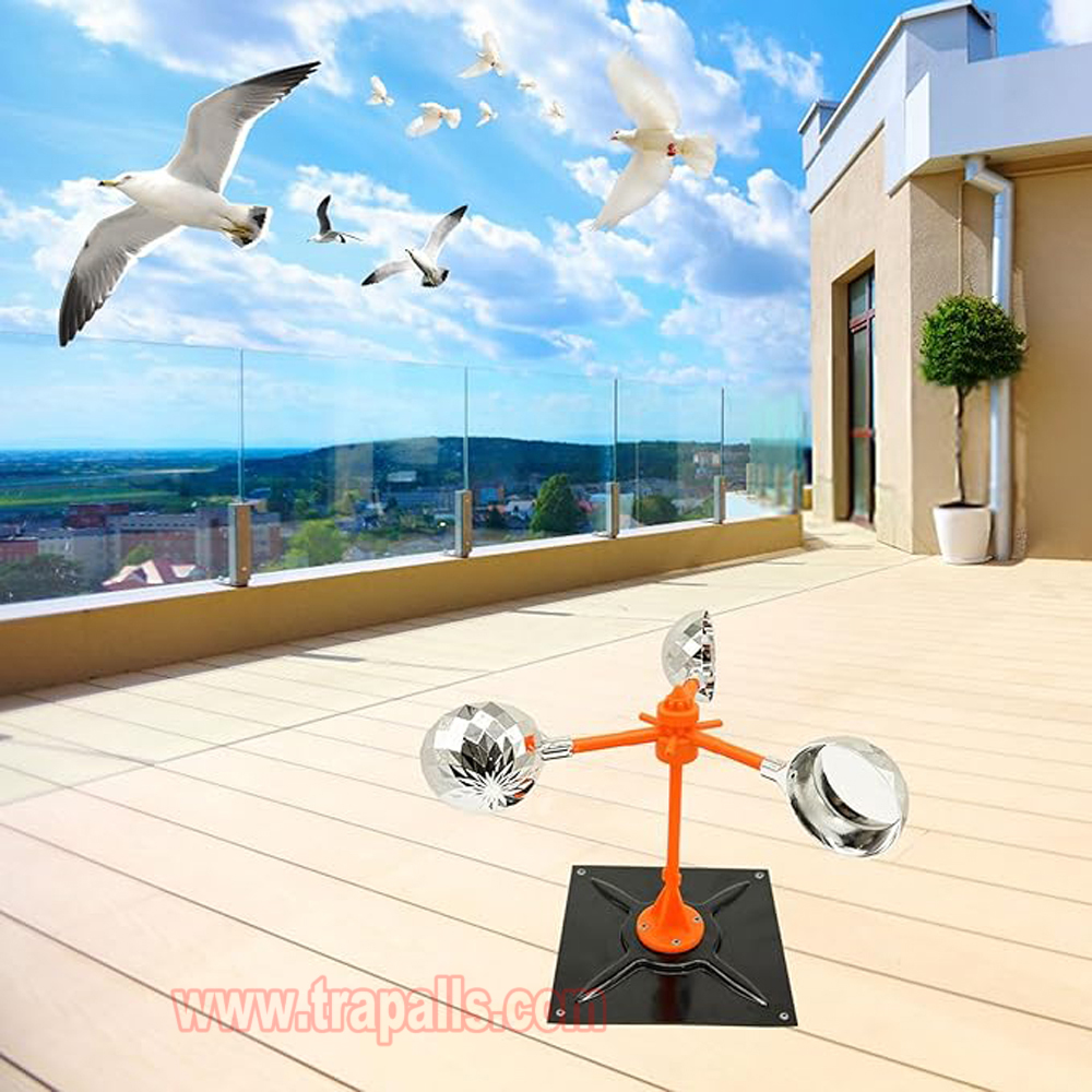 Outdoor Boat Keep Pigeon Away Bird Spinning Deterrent Device 360° Reflective Bird Repeller - Image 12