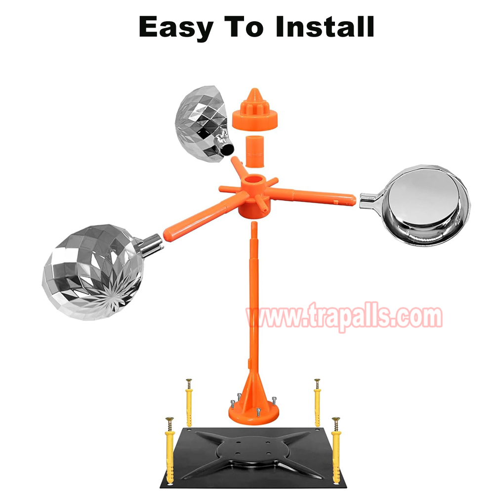 Outdoor Boat Keep Pigeon Away Bird Spinning Deterrent Device 360° Reflective Bird Repeller - Image 4