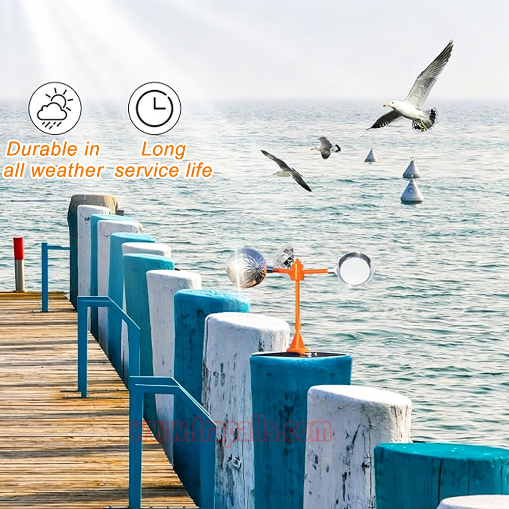 Outdoor Boat Keep Pigeon Away Bird Spinning Deterrent Device 360° Reflective Bird Repeller - Image 9