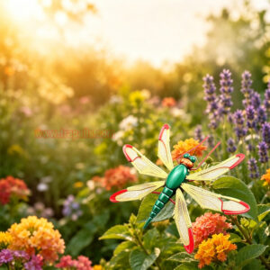 Camping Travel Fly Control Bionic Dragonfly Deterrent with Reflective Wings Dragonfly Shaped Mosquito Repeller - Image 12