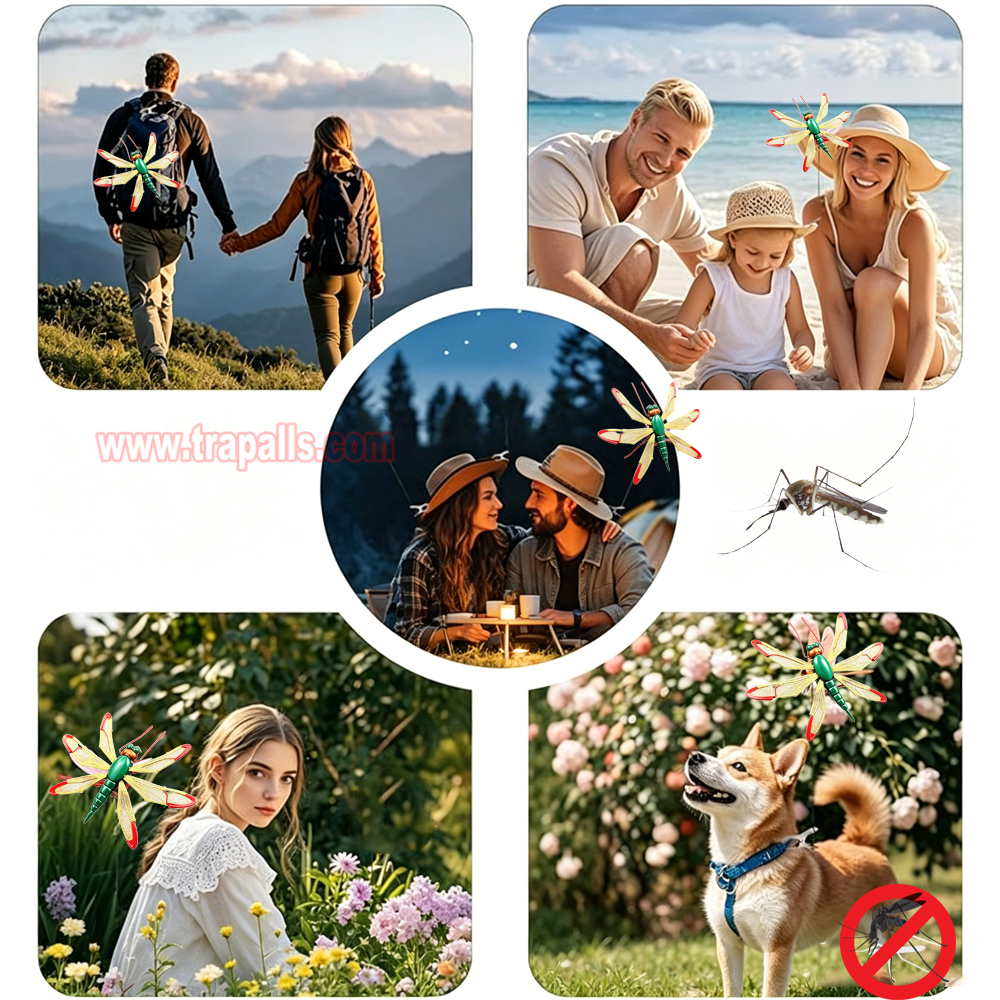 Camping Travel Fly Control Bionic Dragonfly Deterrent with Reflective Wings Dragonfly Shaped Mosquito Repeller - Image 17