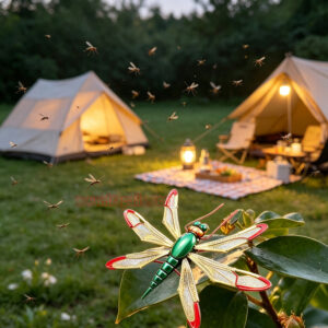 Camping Travel Fly Control Bionic Dragonfly Deterrent with Reflective Wings Dragonfly Shaped Mosquito Repeller - Image 18