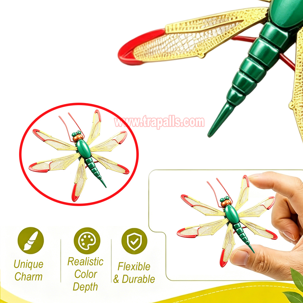 Camping Travel Fly Control Bionic Dragonfly Deterrent with Reflective Wings Dragonfly Shaped Mosquito Repeller - Image 8