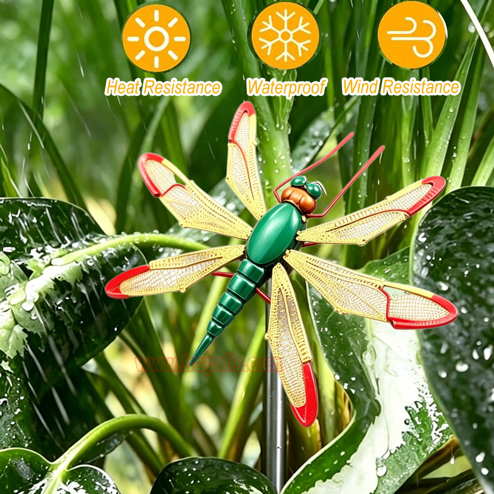 Camping Travel Fly Control Bionic Dragonfly Deterrent with Reflective Wings Dragonfly Shaped Mosquito Repeller - Image 9