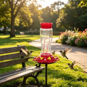 Outdoor Garden Hanging Built-in Ant Bee Guard Hummingbird Water Feeder - Image 9