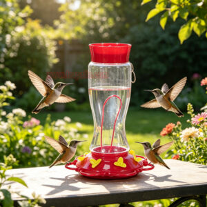 Outdoor Garden Hanging Built-in Ant Bee Guard Hummingbird Water Feeder - Image 12