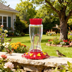 Outdoor Garden Hanging Built-in Ant Bee Guard Hummingbird Water Feeder - Image 11