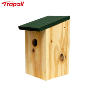 Garden Hanging Decorative Bird Shelter Sparrows Nesting Box Natural Wooden Bird House