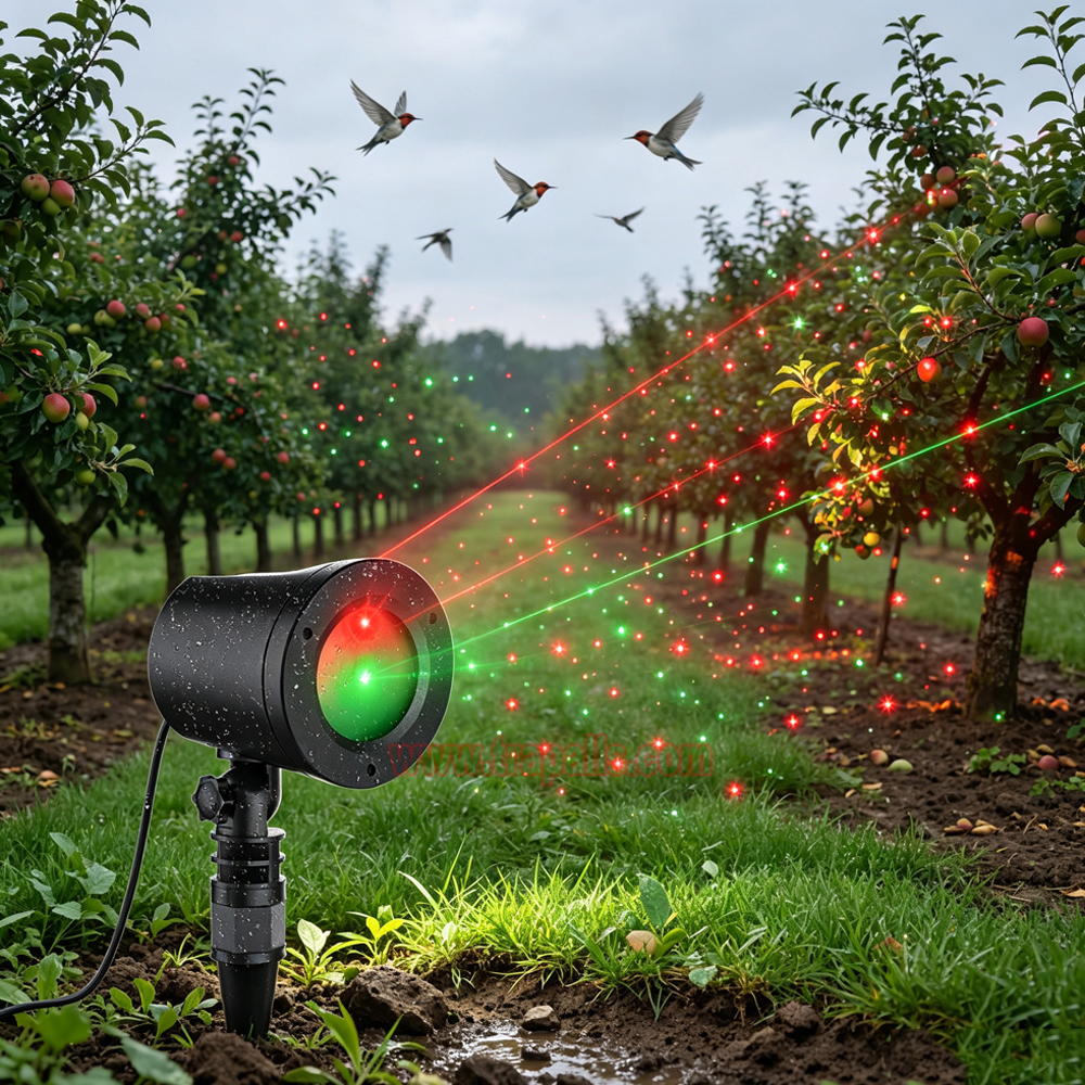 Outdoor Orchard Waterproof Red Green Flashing Light Bird Deterrent Device Visual Laser Bird Repeller - Image 17