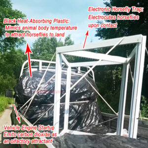 Farm Stable High-Efficiency Physical Insect Control Heavy Duty Horse Fly Trap Electronic Horse Fly Trap - Image 6