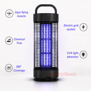 Outdoor Home UVA Fly Zapper Bug Trap Electric Shock Insect Killer Mosquito Killer Lamp - Image 5