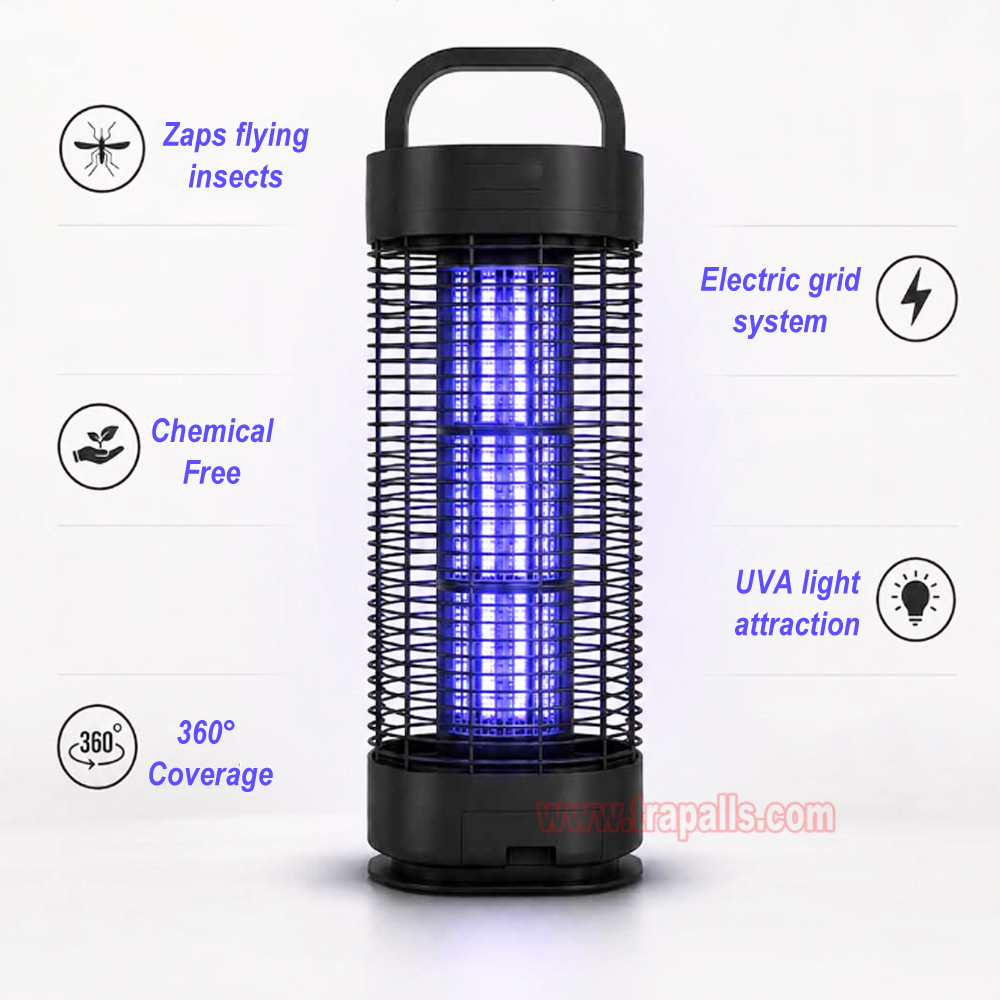 Outdoor Home UVA Fly Zapper Bug Trap Electric Shock Insect Killer Mosquito Killer Lamp - Image 5