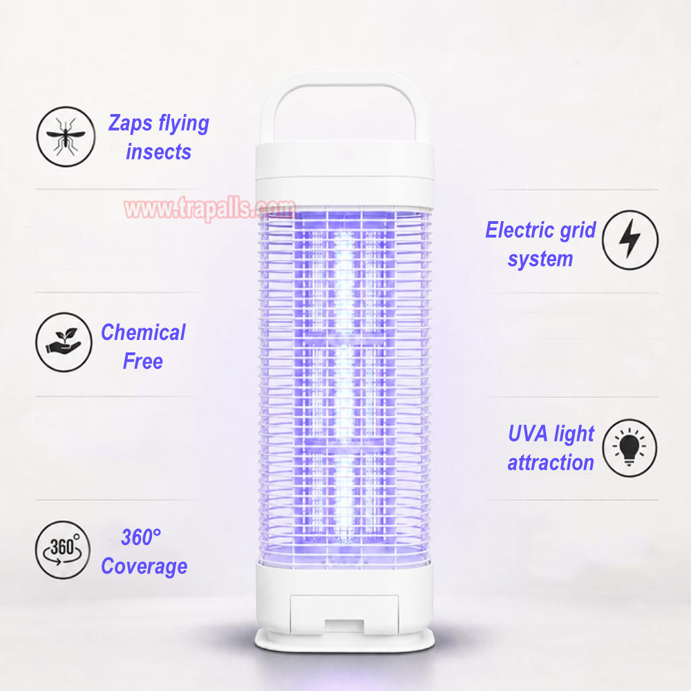 Outdoor Indoor UVA Fly Zapper Bug Trap Electric Shock Insect Killer Mosquito Killer Lamp - Image 5
